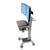 ERGOTRON roll stand, Neo-Flex dual Wide View WorkSpace cart, hight adjustable 51cm, 22 inch, 5,5-22kg, lift, rotate